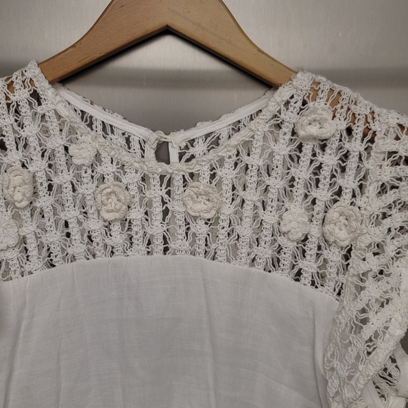 NWT Aqua Crochet Trim Fit & Flare Mini Dress - Picture 4 of 10